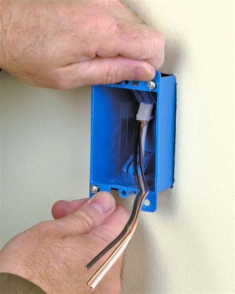 can you install electrical box in drywall|installing a new outlet box.